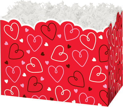 (Gift Basket M) Doodle Hearts - Kalamazoo Kettle Corn Company