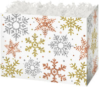 (Gift Basket S) Glitter Snowflakes - Kalamazoo Kettle Corn Company