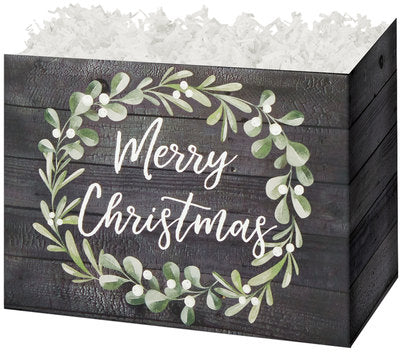 (Gift Basket S) Merry Christmas Wreath - Kalamazoo Kettle Corn Company
