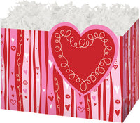 (Gift Basket S) Swirly Hearts - Kalamazoo Kettle Corn Company